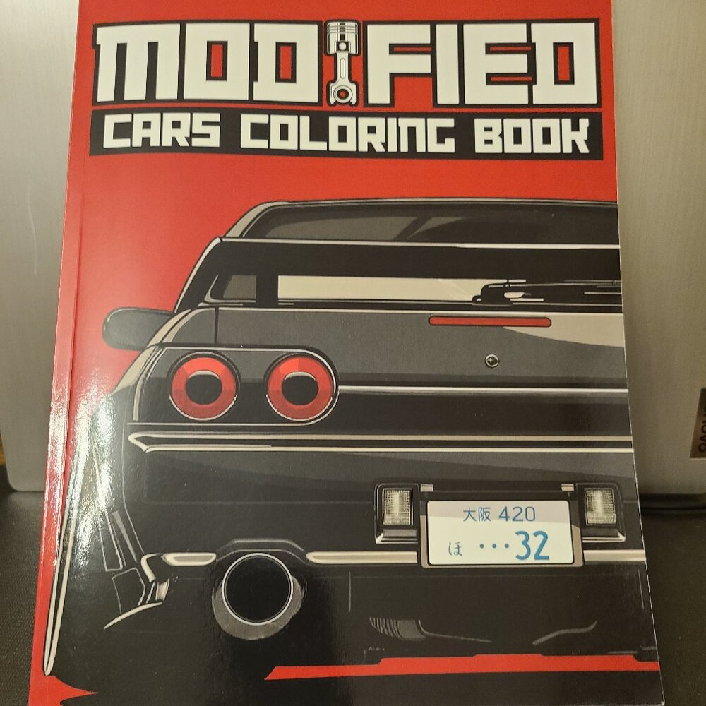 3 COLORING BOOKS SET-VINTAGE CAR&TRUCKS, JAPANESE CARS, MODIFIED CARS-BRAND NEW - Picture 6 of 11